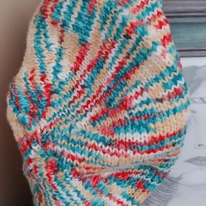 Free People multi Crocheted Beret NWT